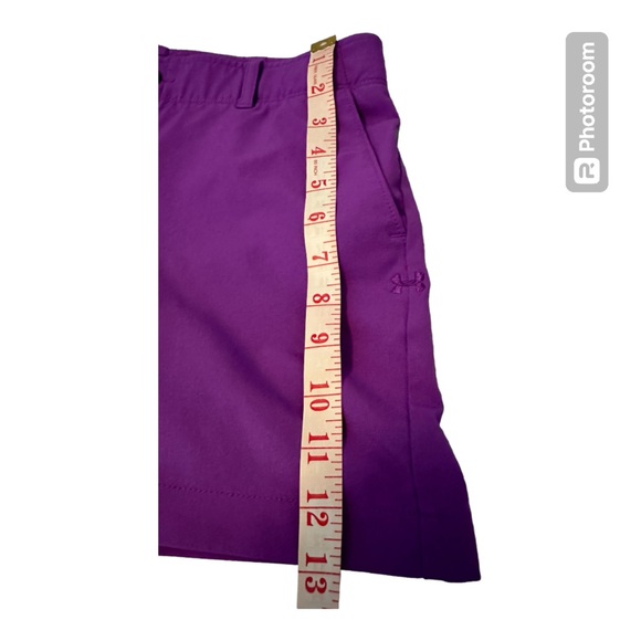 Under Armour Purple Fitted Shorts. Size 6. EUC - Picture 9 of 10